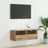 TV staliukas TV sieninė spintelė Amatininkų ąžuolas 80 x 30 x 30 cm