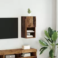 TV staliukas Sieninis televizoriaus stovas Senas medis 30,5 x 30 x 60 cm