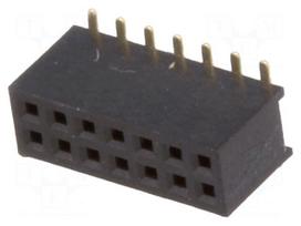 Socket | pin strips | female | PIN: 14 | straight | 1.27mm | SMT | 2x7 | 1A