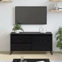 TV staliukas Televizoriaus spintelė 100 x 36 x 49.5 cm Juodas ąžuolas