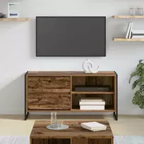 TV staliukas Televizoriaus spintelė 100 x 36 x 49,5 cm Senovinis medis