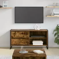 TV staliukas Televizoriaus spintelė Dūminis ąžuolas 100 x 36 x 49,5 cm