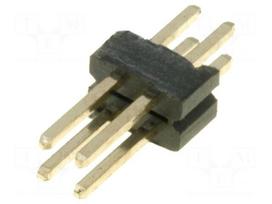 Pin header | pin strips | male | PIN: 4 | straight | 1.27mm | THT | 2x2