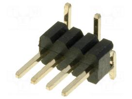 Pin header | pin strips | male | PIN: 4 | vertical | 1.27mm | SMT | 1x4