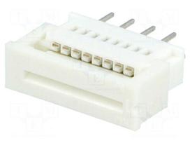 Connector: FFC (FPC) | straight | PIN: 8 | ZIF | THT | 200V | 1A | tinned