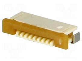 Connector: FFC (FPC) | horizontal | PIN: 8 | ZIF,bottom contacts | SMT