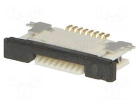 Connector: FFC (FPC) | horizontal | PIN: 8 | ZIF,top contacts | SMT
