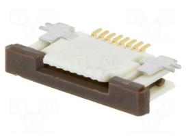 Connector: FFC (FPC) | horizontal | PIN: 8 | ZIF,bottom contacts | SMT