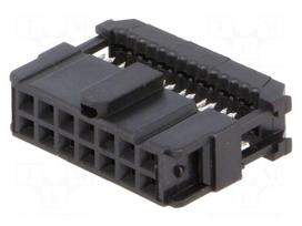 Plug | IDC | female | PIN: 14 | IDC | for ribbon cable | 1.27mm