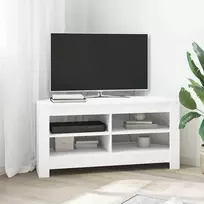 TV staliukas KampinėTVspintelė Balta 102 x 40,5 x 45 cm Apdirbta mediena