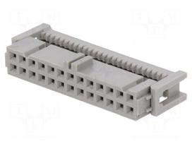 Plug | IDC | female | PIN: 26 | IDC | for ribbon cable | 1.27mm | 4.25A