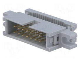 Plug | IDC | male | PIN: 14 | with holder | IDC | for ribbon cable | 1.27mm
