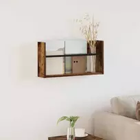 Žurnalų stovas Rūkyta ąžuolas 60 x 12 x 30 cm Apdirbta mediena