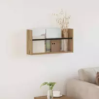 Žurnalų stovas su lentyna Amatininkų ąžuolas 60 x 12 x 30 cm
