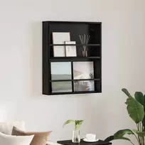 Žurnalų stovas Juodas ąžuolas 60 x 12 x 70 cm Apdirbta mediena
