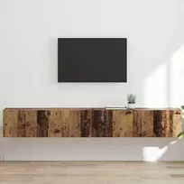 TV staliukas TV sieninė spintelė 2 pcs Senovinis medis 98 x 31 x 29,5 cm