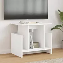 TV staliukas Televizoriaus stovas Balta 50 x 35 x 45 cm Apdirbta mediena