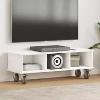 TV staliukas Televizoriaus stovas Balta 100 x 35 x 35 cm Apdirbta mediena