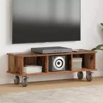 TV staliukas Televizoriaus stovas Senas medis 100 x 35 x 35 cm