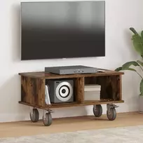 TV staliukas Televizoriaus stovas 68,5 x 35 x 35 cm Rūkyta ąžuolas