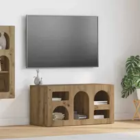 TV staliukas Televizoriaus spintelė Amatininkų ąžuolas 80 x 35 x 40 cm