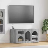 TV staliukas Televizoriaus spintelė Pilkas Sonoma 80 x 35 x 40 cm