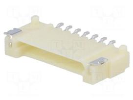 Socket | wire-board | male | DF14 | 1.25mm | PIN: 7 | SMT | on PCBs | tinned