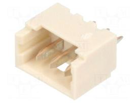 Socket | wire-board | male | PicoBlade | 1.25mm | PIN: 3 | THT | 1A | tinned