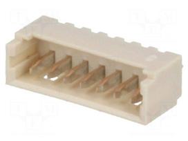 Socket | wire-board | male | PicoBlade | 1.25mm | PIN: 7 | THT | 1A | tinned