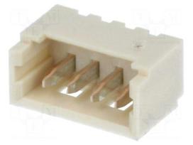 Socket | wire-board | male | PicoBlade | 1.25mm | PIN: 4 | THT | 1A | tinned
