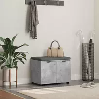 Koridoriaus suolas su pagalve Betono Pilka 60 x 38 x 46 cm