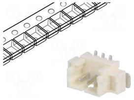 Socket | wire-board | male | PicoBlade | 1.25mm | PIN: 3 | SMT | 1A | tinned