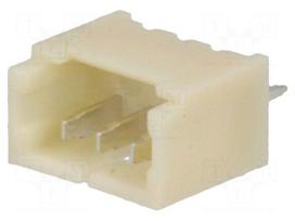 Socket | wire-board | male | 1.25mm | PIN: 3 | THT | 125V | 1A | tinned