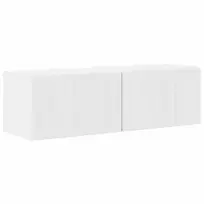 TV staliukas TV sieninė spintelė Blizgus baltas 98 x 31 x 29,5 cm