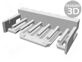Socket | wire-board | male | CT | 2mm | PIN: 6 | THT | on PCBs | 4A | tinned