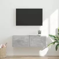 TV staliukas TV sieninė spintelė Betoninė 98 x 31 x 29,5 cm Apdirbta mediena