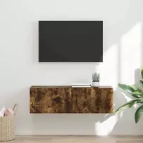 TV staliukas TV sieninė spintelė Rūkyta ąžuolas 98 x 31 x 29,5 cm