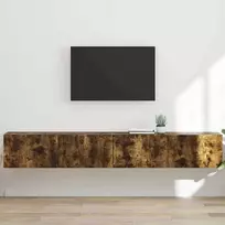 TV staliukas TV sieninė spintelė 2 pcs Rūkyta ąžuolas 98 x 31 x 29,5 cm