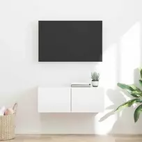 TV staliukas TV sieninė spintelė Balta 78,5 x 31 x 29,5 cm Apdirbta mediena