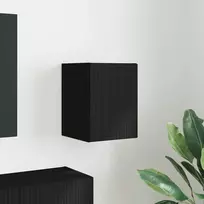 TV staliukas TV sieninė spintelė 30 x 31 x 40 cm Juoda Apdirbta mediena