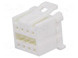 Plug | wire-board | female | MicroClasp | 2mm | PIN: 8 | w/o contacts
