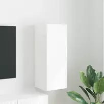TV staliukas TV sieninė spintelė Balta 30 x 31 x 80 cm Apdirbta mediena