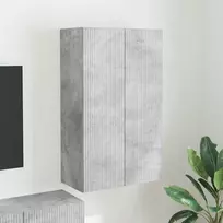 TV staliukas TV sieninė spintelė Betono pilka 59,5 x 31 x 100 cm