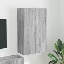 TV staliukas TV sieninė spintelė Pilkas Sonoma 59,5 x 31 x 100 cm