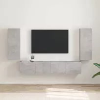TV staliukas TV sieninė spintelė 2 pcs Betoninė 30 x 31 x 80 cm