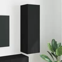 TV staliukas TV sieninė spintelė Juoda 30 x 31 x 100 cm Apdirbta mediena