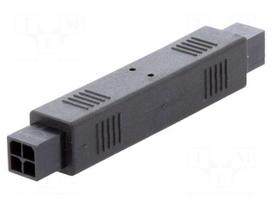 Coupler | wire-wire | male | Micro-Fit 3.0 | 3mm | PIN: 4 | for cable