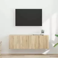 TV staliukas TV sieninė spintelė 2 pcs Sonoma ąžuolas 59,5 x 31 x 40 cm