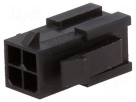 Plug | wire-wire | male | Micro-Fit 3.0 | 3mm | PIN: 4 | w/o contacts