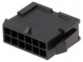 Plug | wire-wire | male | Micro-Fit 3.0 | 3mm | PIN: 12 | w/o contacts